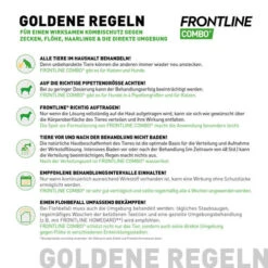 Frontline Combo Gegen Zecken, Flöhe (Flöhe, Eier, Larven, Puppen) Bei Hunden -Optimal Tierbedarf Geschäft frontline combo spot on hond 192941 0500 none