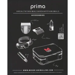 Moser - Trimmer Prima, Wiederaufladbar -Optimal Tierbedarf Geschäft moser tondeuse prima oplaadbaar 205490 0500 none