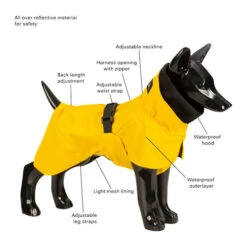 PAIKKA Visibility Raincoat Lite Yellow -Optimal Tierbedarf Geschäft paikka visibility raincoat lite yellow 217724 0500 none